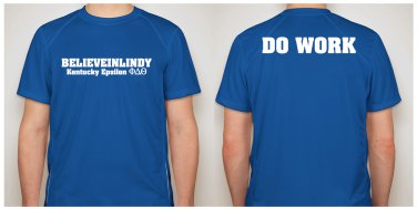 Mens MEDIUM - Phi Delta 'DO WORK' - Royal Blue
