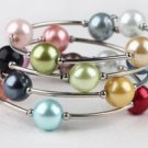 Wrap-around Colorful Beaded Bangle