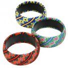 Blue and Yellow African Bangle