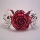 Red Flower Stretch Bracelet