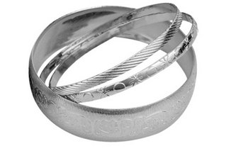 Silver Lined Bangle