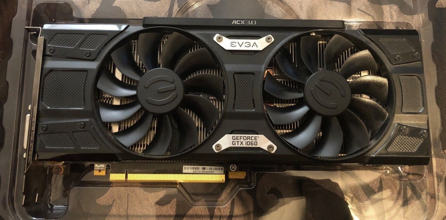 Evga Geforce Gtx 1060 Sc Gaming Video Graphics Card Pci E Acx 20 Dual Fan 6gb Gddr5 06g P4 6163 Kr