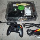 2tb Original Xbox System Custom Clear GhostCase with Blue LEDS