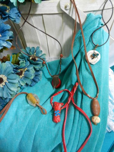 Leather, Wire, Stone