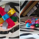 3 colorful pinwheel bows