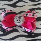 Monster High pink Skull bow