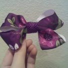 Purple floral bow!