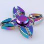 Rainbow 4 Crab Legs Aluminum Tri-Spinner Hand Spinner Fidget Desk Focus Toy EDC