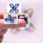 Rainbow 4 Crab Legs Aluminum Tri-Spinner Hand Spinner Fidget Desk Focus Toy EDC