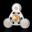 Hand Spinner Four Gear Teeth Fidget Spinner Linkage Metal EDC Torqbar Toy Adult