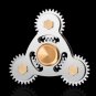 Hand Spinner Four Gear Teeth Fidget Spinner Linkage Metal EDC Torqbar Toy Adult