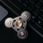 Hand Spinner Four Gear Teeth Fidget Spinner Linkage Metal EDC Torqbar Toy Adult