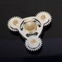 Hand Spinner Four Gear Teeth Fidget Spinner Linkage Metal EDC Torqbar Toy Adult