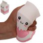 Squishy Milk Carton Phone Straps Slow Rising Soft Stress Relief Bread Pinch Toy