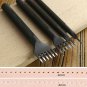 4mm Leather Craft Tool Hole Punches Lacing Stitching 1/2/4/6 Prong Punch Tool