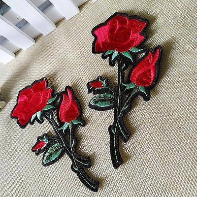 Flower Patch Iron on Sew Fabric Sticker Embroidery DIY Craft Clothes Accessory