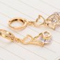 2017 New Hot Fashion Double Half Moon Shape Pendant Earrings For Women Girls