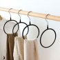 2PCS Ring Scarf Holder Tie Hanger Belt Closet Clothes Organizer Hook Storage