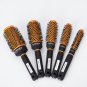 New Girls Travel Accessory Folding Hair Brush With Mirror Pocket Size Comb Black