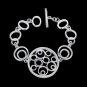 Hallomas Charm Silve Bracelet Adjustable Bangle Jewelry Luminous Wrist-Chain