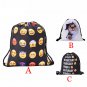 3D Cat Expression Print Bag Pocket Bag Backpack Bundle Bag for Women and Man