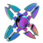 Flashing Light Aluminum Hand Spinner Tri Fidget EDC Finger Gyro Desk Focus Toy