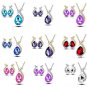Silver Plated New Fashion Women Wedding Jewelry Necklace Bracelet Earrings Set