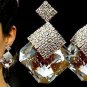 New Fashion Simple Beautiful Petals Zircon Belly Pendant Earrings
