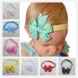 Kids Girls Headband Toddler Bow Flower Elastic Hair Band Accessories Headwear