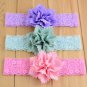 Kids Girls Headband Toddler Bow Flower Elastic Hair Band Accessories Headwear