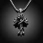 24" Men Stainless Steel 4MM Necklace Pendant Chain Link Jewelry Charm Cross Bib