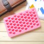 Silicone 55 Heart Ice Cube Cake Chocolate Cookie Baking Tray Mould DIY Soap Mold