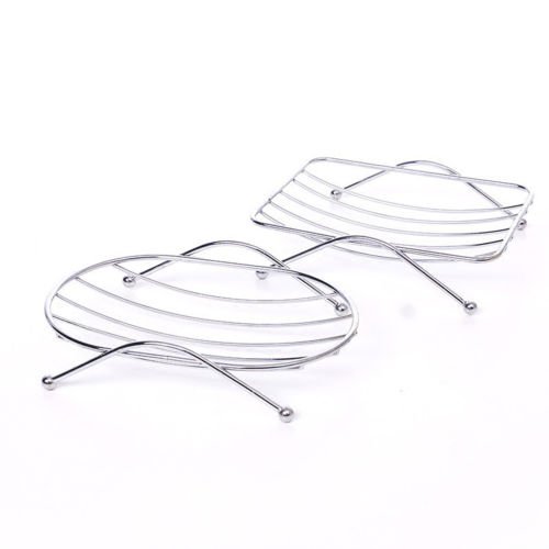 Non Rust STRONG Suction Stainless Steel Bathroom Shower Soap Dish Holder Rack