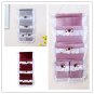 Hotsale Pratical Silk Wall Hanging Storage Bag Organizer 4 Pockets Hanging Bag