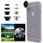 Hot 4 in 1 Fish Eye Wide Angle Micro 10x Telephoto Lens for iPhone 5S 5 6 6S