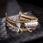 Fashion New Wide Hollow Flower Cuff Bangles Women Statement Jewelry Bracelet