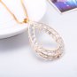 Wedding Bridal Rhinestone Crystal Necklace Drop Pendant Pretty Party Jewelry NEW