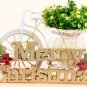 12 pcs Christmas Tree Bow Decoration Merry XMAS Party Bows Garden Ornament Hot
