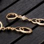 New FashionRetro Gold Plated Water Drop Red Opal Dangle Earrings For Women Girls
