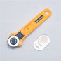 Yellow Rotary Cutter 28mm Circular Cut Blade Patchwork Fabric Leather Craft Tool