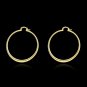 Unique 18k White Gold filled Crystal Rhinestone Charming Hoop Stud Earring C0041