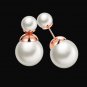 Elegant Women 925 Silver Plated Ear Studs Crystal Rhinestone Hoop Earrings Hot