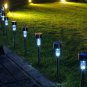 New Solar Power LED Path Way Wall Landscape Yard Garden Fence Decoration Lamp