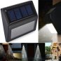 New Solar Power LED Path Way Wall Landscape Yard Garden Fence Decoration Lamp