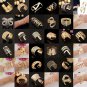 Rose Gold Plated Bangle Bracelet Wristband Cuff Chain Friendship Crystal Jewelry
