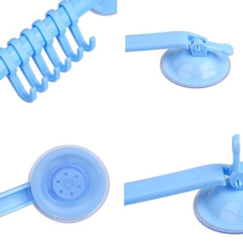 Bathroom Sucker Hook Towel Shelf Shower Storage Suction Cups Corner Holder Rack