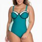 Geometric Diamond Monochrome Print Monokini Bikin Swimsuit Swimwear Bathing Suit