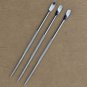 6PCS BBQ Barbecue Stainless Steel Grilling Kabob Kebab Flat Skewers Needle 45cm