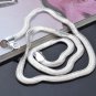 Rose Gold Rhinestone Chain Jewelry Pendant Necklace Heart Link for lovers Gift