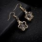 Graceful Gold Plated Jewelry Pendant Cute Pocket Design CZ Dangler Party Earring